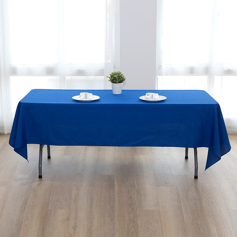 60x102 '' 217GSMポリエステル固形色の結婚式宴会のテーブルクロス